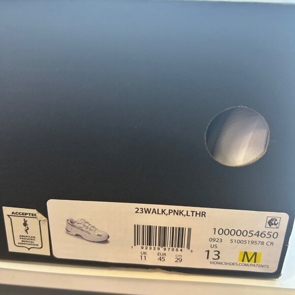 Vionic Womens 23Walk Pink Leather Athletic Shoes Size 13 M - Picture 2 of 10